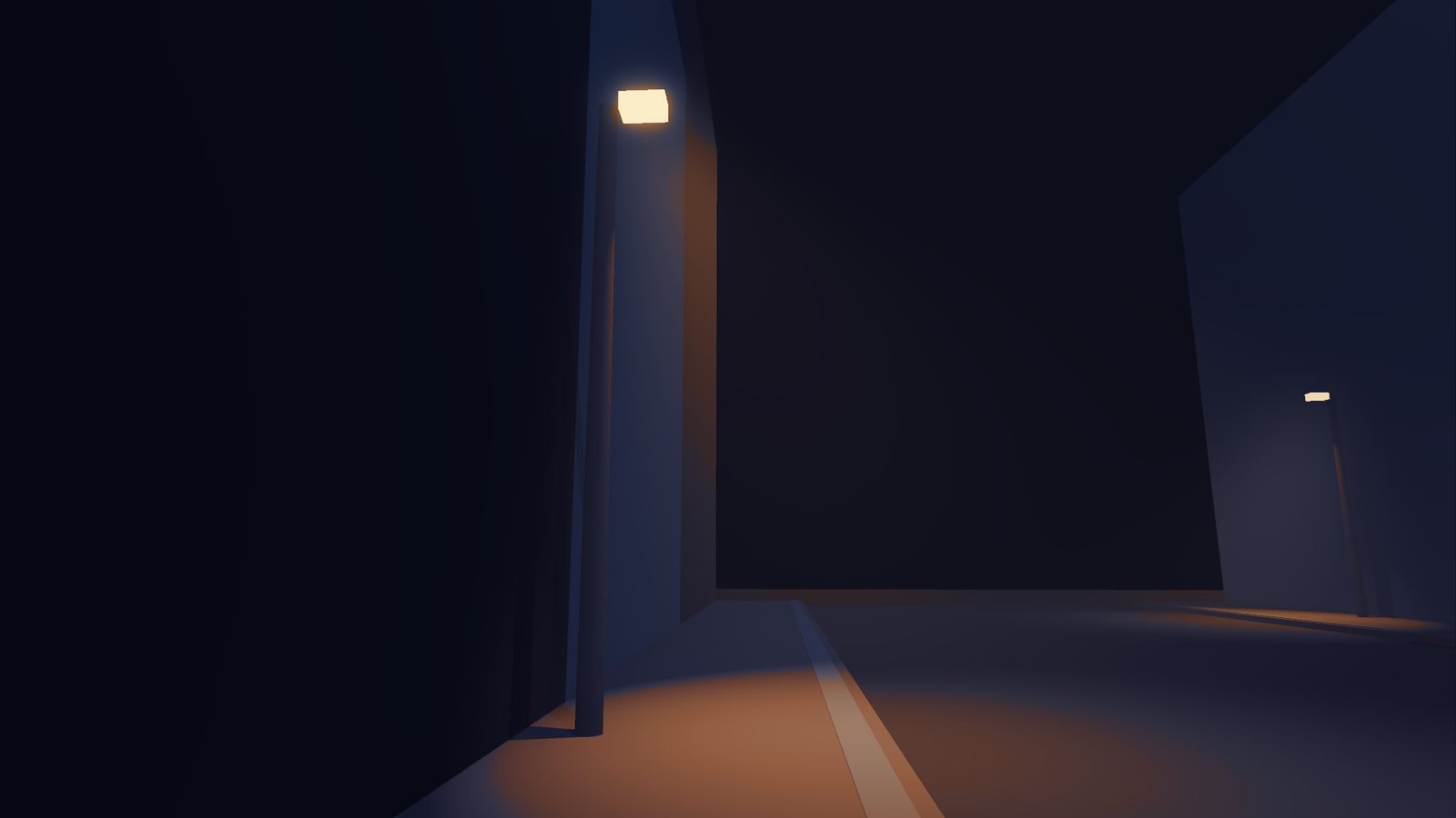 Under the lamp